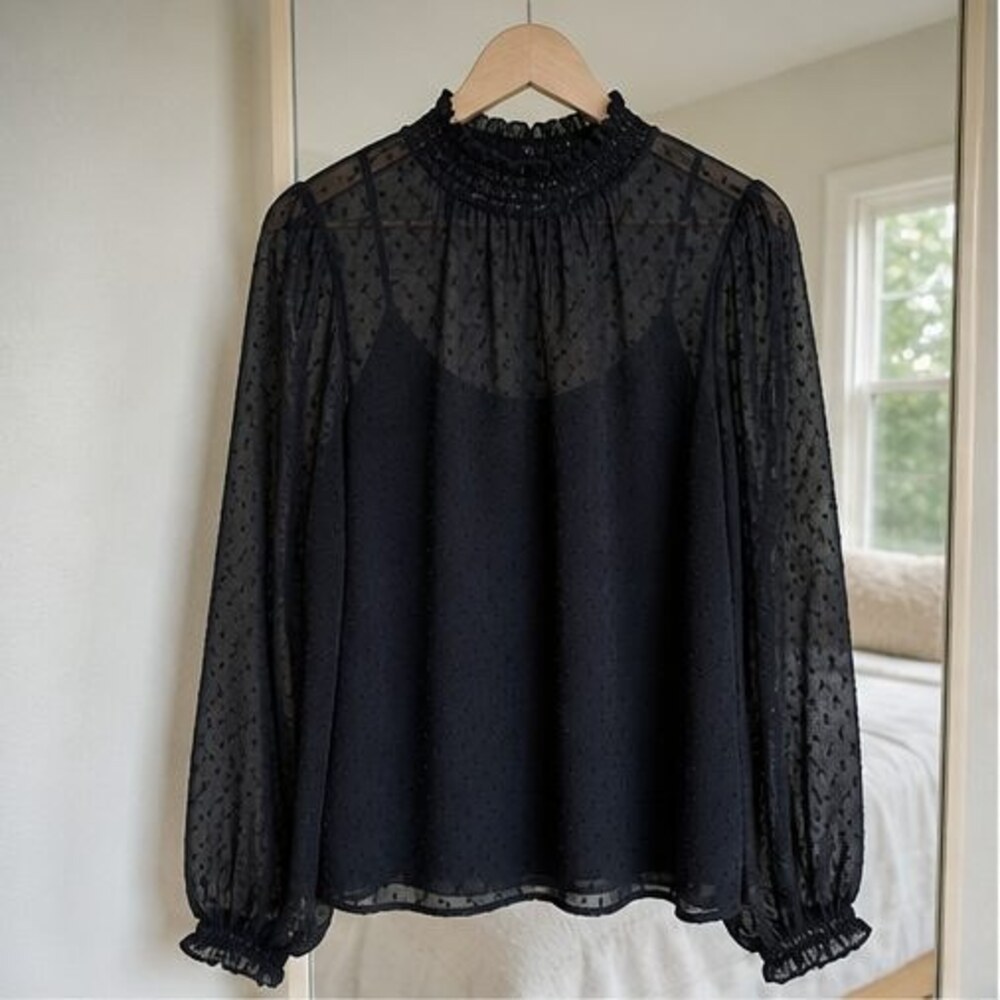 Mauve Pleated Blouse